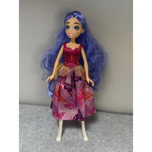 Hairmazing Princess Doll Butterfly Dress 12" Fashion Doll Purple Hair Pink Dress